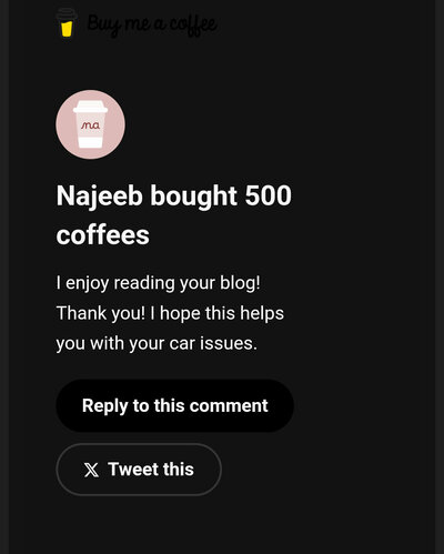 أكرم تبرع يصل للمدونة منذ افتتاحها! (حتى الآن)