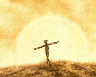 بينه وبين السعادة شعرة