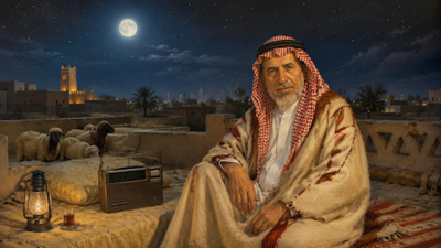 دفء الأب، وصوت الزمن الجميل في بيت المرقب